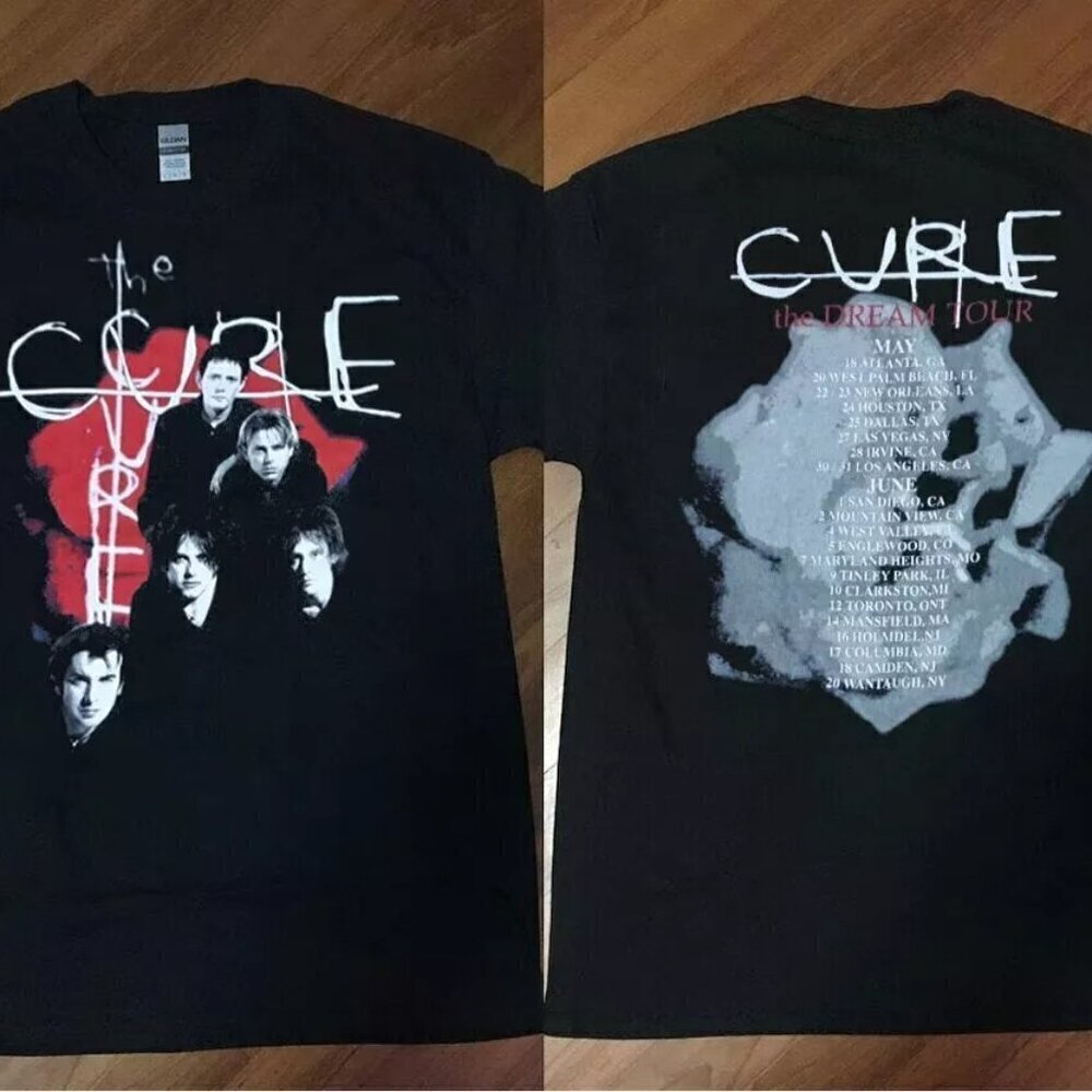 The Cure The Dream Tour T-Shirt 2 Sided Alternative Rock Band Concert Gift